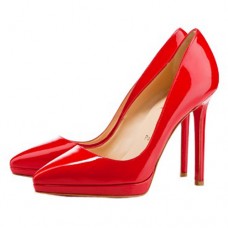 Christian Louboutin Pigalle Plato 120mm pumps rood Christian Louboutin Pigalle Plato 120mm pumps rood
