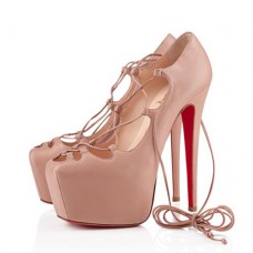Christian Louboutin Ghildarc 160mm platformschoenen in nude