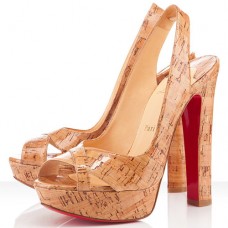 Christian Louboutin Marple Town 140mm Slingbacks Naturel