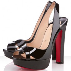 Christian Louboutin Marple Town 140mm Slingbacks Zwart