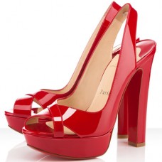 Christian Louboutin Marple Town 140mm Slingbacks Rood