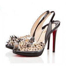 Christian Louboutin Pik Pik Pik 120mm Slingbacks Zwart