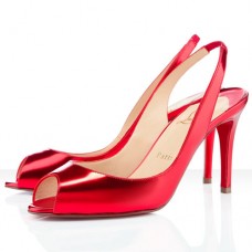 Christian Louboutin You You 80mm Slingbacks Rood