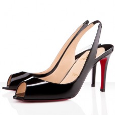 Christian Louboutin You You 80mm Slingbacks Zwart