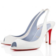 Christian Louboutin You You 80mm Slingbacks Wit