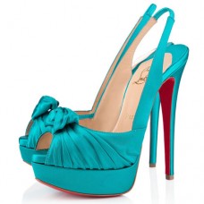 Christian Louboutin Jenny 140mm Slingbacks Peacock