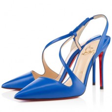 Christian Louboutin June 100mm Slingbacks Blauw