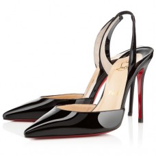 Christian Louboutin Ever 100mm Slingbacks Zwart