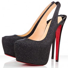 Christian Louboutin Dafsling 160mm Slingbacks Zwart