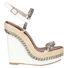 Christian Louboutin Macarena sleehakken van 120 mm in het wit Christian Louboutin Macarena sleehakken van 120 mm in het wit