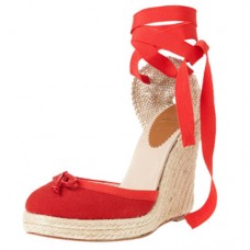Christian Louboutin Carino Plato sleehakken van 120 mm, rood Christian Louboutin Carino Plato sleehakken van 120 mm, rood