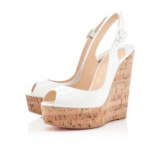 Christian Louboutin Une plume sleehakken van 140 mm, wit