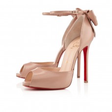 Christian Louboutin Dos Noeud 120 mm sandalen naakt Christian Louboutin Dos Noeud 120 mm sandalen naakt