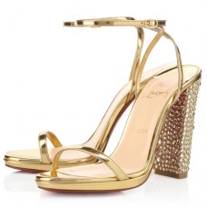 Christian Louboutin Au Palace 120mm Sandalen Goud Christian Louboutin Au Palace 120mm Sandalen Goud
