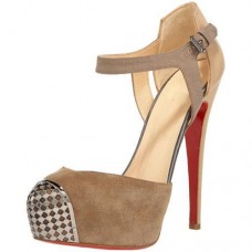 Christian Louboutin Boulima Exclusive D'orsay 120mm Sandalen Taupe Christian Louboutin Boulima Exclusive D'orsay 120mm Sandalen Taupe