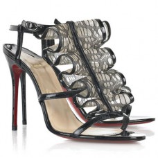 Christian Louboutin Fortitia 100mm sandalen zwart
