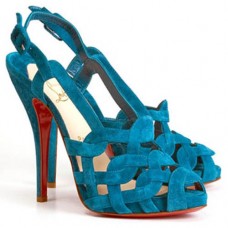 Christian Louboutin Larissandale 120mm sandalen blauw Christian Louboutin Larissandale 120mm sandalen blauw