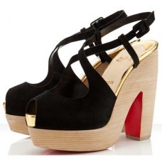 Christian Louboutin Martel 140mm sandalen zwart
