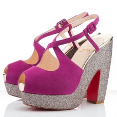Christian Louboutin Martel 140mm Sandalen Rose Matador