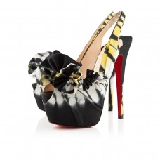 Christian Louboutin High Boubou 160mm Platforms Zwart/Geel