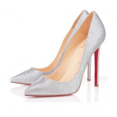 Christian Louboutin Pigalle pumps 120 mm zilver Christian Louboutin Pigalle pumps 120 mm zilver