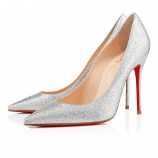 Christian Louboutin Decollete 554 100mm Speciale gelegenheid Zilver
