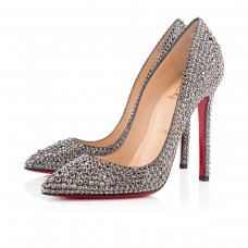 Christian Louboutin Pigalle Strass 120mm Speciale Gelegenheid Hematiet