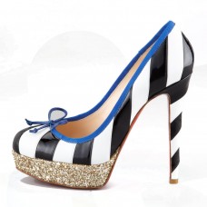 Christian Louboutin Foraine 140mm platformschoenen zwart/wit