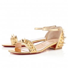 Christian Louboutin Druide platte sandalen goud Christian Louboutin Druide platte sandalen goud