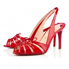 Christian Louboutin Corsetica 80mm sandalen rood Christian Louboutin Corsetica 80mm sandalen rood