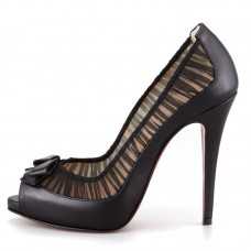 Christian Louboutin Angelique 120mm Peep Toe Pumps Zwart