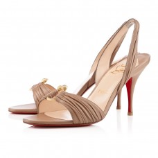 Christian Louboutin Vanestic 80mm sandalen in taupe