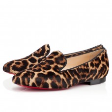 Christian Louboutin Sakouette loafers met luipaardprint