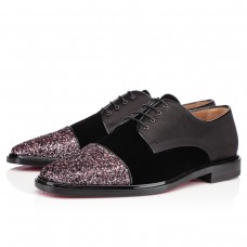 Christian Louboutin Bruno Orlato Glitter Loafers Rose Antique Christian Louboutin Bruno Orlato Glitter Loafers Rose Antique