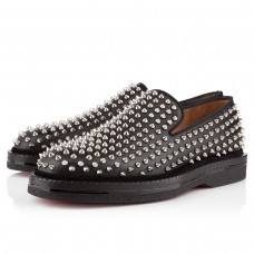 Christian Louboutin Fred Au 14 loafers zwart/zilver