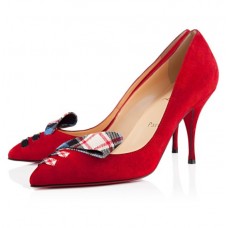 Christian Louboutin So Audrey pumps van 80 mm in het rood