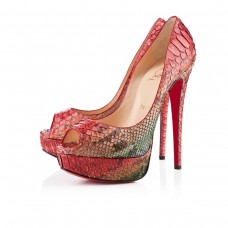 Christian Louboutin Lady Peep Toe Pumps 140mm Multicolor