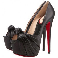 Christian Louboutin Lady Gres 160mm Peep Toe Pumps Zwart