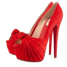 Christian Louboutin Lady Gres 160mm Peep Toe Pumps Rood