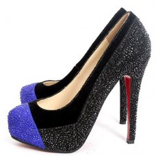 Christian Louboutin Calypso pumps van 140 mm in het blauw