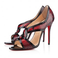 Christian Louboutin Suzanana 100mm Peep Toe Pumps Rood Christian Louboutin Suzanana 100mm Peep Toe Pumps Rood