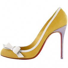 Christian Louboutin Beauty 100mm Pumps Geel Christian Louboutin Beauty 100mm Pumps Geel
