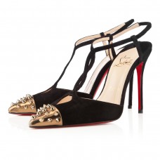 Christian Louboutin Geotistrap 100mm Pumps Zwart/Brons