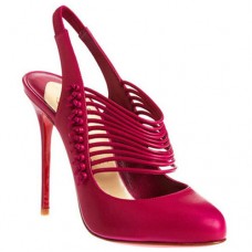 Christian Louboutin Mille Cordes 100mm Slingbacks Rood