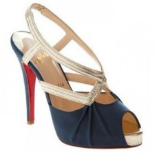 Christian Louboutin Angela 120mm Slingbacks Blauw