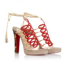 Christian Louboutin Salsbourg 120mm sandalen in taupe