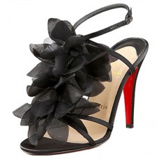 Christian Louboutin Petal 70mm sandalen zwart