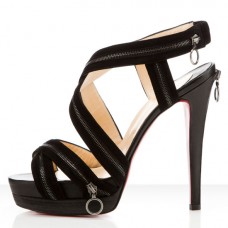 Christian Louboutin Trailer 140mm Sandalen Zwart Christian Louboutin Trailer 140mm Sandalen Zwart